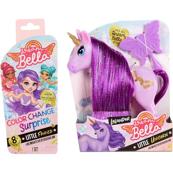 MGA Entertainment Traumschöne 5,5-Zoll-Puppe mit farbwechselnden Feen und Einhörnern