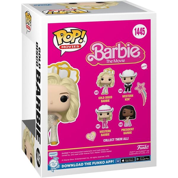 Funko POP! Barbie Gold Disco Jumpsuit – Sammlerfigur aus Vinyl, 9,5 cm