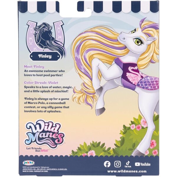Wild Manes Set 2 Pferde: Tilly Tennis und Finley Pool Party Gelenkspielzeug