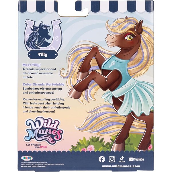 Wild Manes Set 2 Pferde: Tilly Tennis und Finley Pool Party Gelenkspielzeug