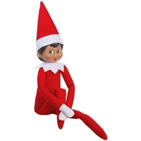 Den Elf op der Regal: Chrëscht Traditioun mat Brown-Eyed Elf Doll