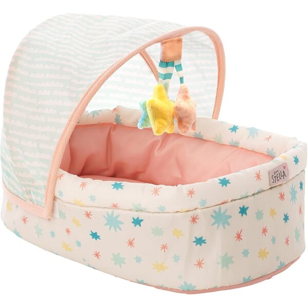 Love Stella Baby Doll Soft Crib: měkká postýlka s baldachýnem a odnímatelným mobilem