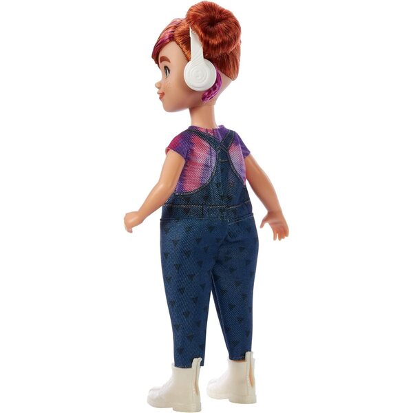 Karma's World Switch Puppe mit Kopfhörern, roten Haaren und blauen Augen, 21 cm