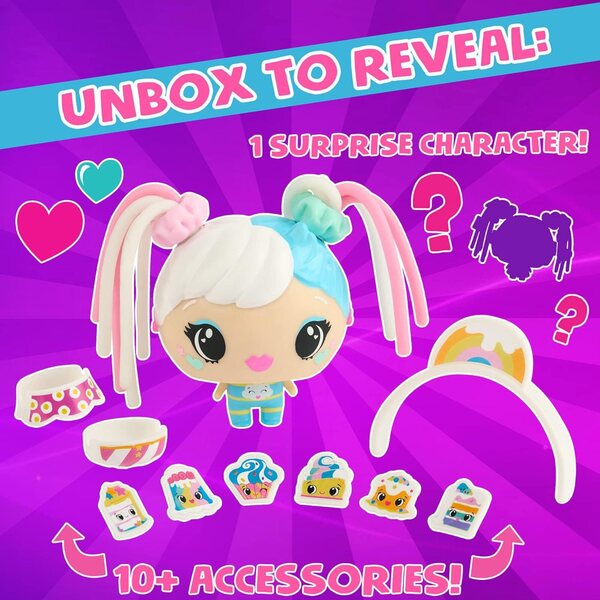 Meine Squishy Little Pop Stars – Interaktive Puppe mit 2 Outfits und Modeaccessoires