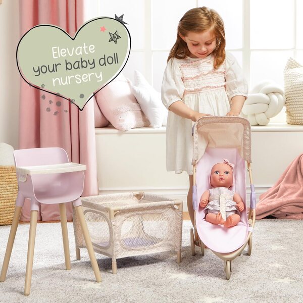 LullaBaby 14 Zoll realistische Puppe mit grünlichen Augen und weichem Körper