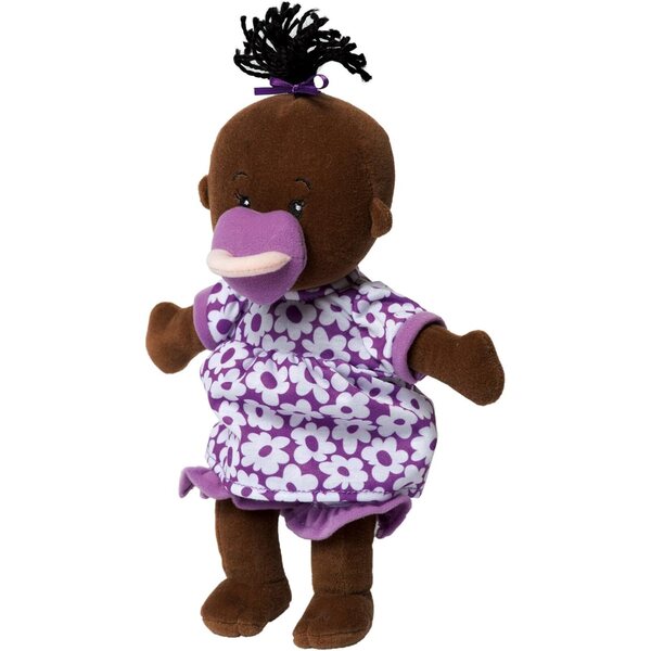 Měkká panenka Wee Baby Stella Brown 30 cm s magnetickým dudlíkem