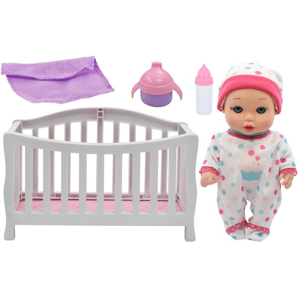 Baby Maziuna Magic Nursery: 8-Zoll-Puppenset mit Kinderbett und Schlafzubehör