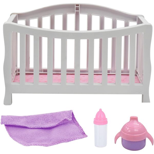 Baby Maziuna Magic Nursery: 8-Zoll-Puppenset mit Kinderbett und Schlafzubehör