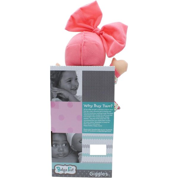 Baby Giggles-pop met geluiden en zachte jurk - veilig voor kinderen vanaf 1 jaar
