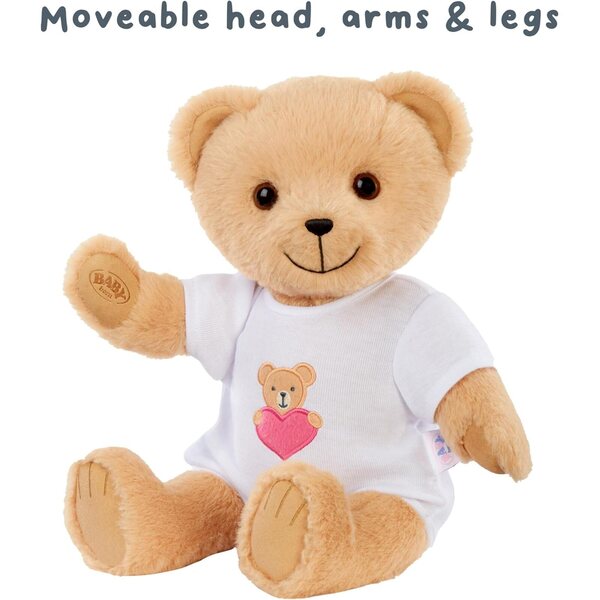 Baby born My Teddy Bear – Weicher, beweglicher Bär mit abnehmbarer Kleidung
