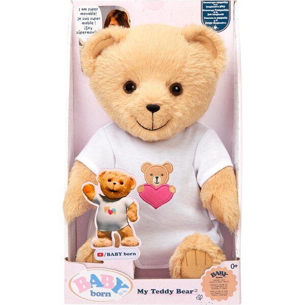 Baby born My Teddy Bear – Weicher, beweglicher Bär mit abnehmbarer Kleidung