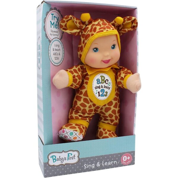 Baby's First Sing & Learn: Weiche und kuschelige Giraffe, die ABC und Zahlen lehrt