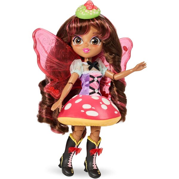 Sunny Days Entertainment Fidgie Friends Fairie Garden - 10,5-calowa lalka modowa z brokatowymi skrzydłami i akcesoriami typu fidget