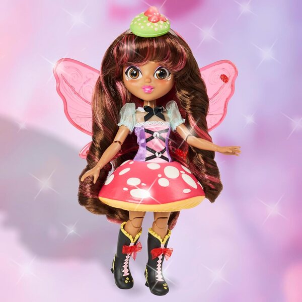Sunny Days Entertainment Fidgie Friends Fairie Garden – 26,7 cm große Modepuppe mit Glitzerflügeln und Zappelzubehör