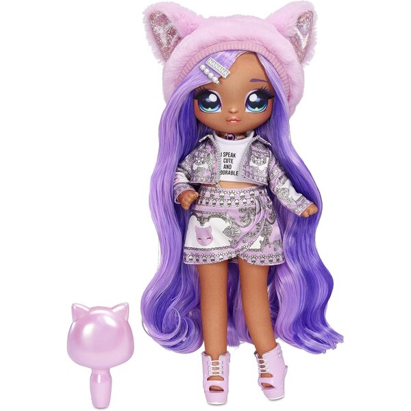 Na Na Na Surprise Family Fashion Dolls: 2 Bambole, Gatto Peluche e Accessori Chic