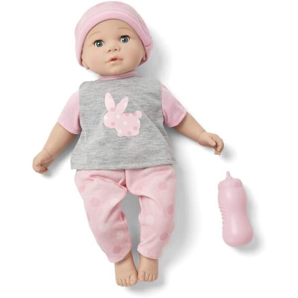 Poupée bébé 36 cm Madame Alexander Sweet Smiles avec vêtements de lapin rose