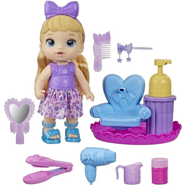 Baby Alive Sudsy Styling Doll 12 Zoll mat Stull a Salon Accessoiren