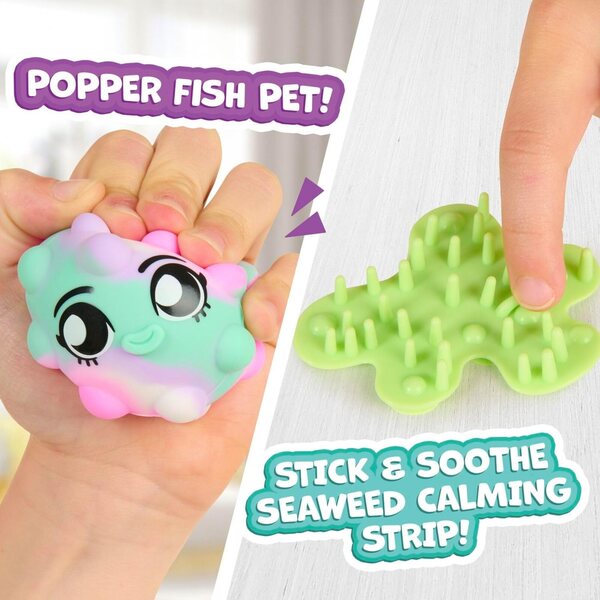 Fashion Fidgets Deluxe Mermaid, Doll and Pet with 18+ Ways to Fidget