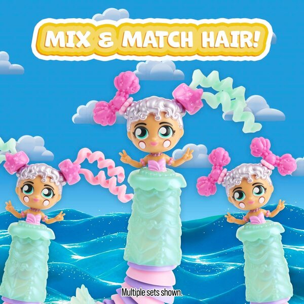Fashion Fidgets Deluxe Mermaid, Doll and Pet with 18+ Ways to Fidget
