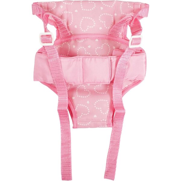 Madame Alexander Doll Accessories, Fabric Doll Carrier, Pink Hearts