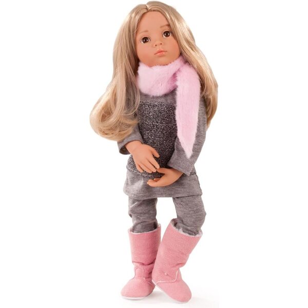 Gotz Emily Poupée multi-articulée Happy Kidz de 19,5 po avec cheveux blonds à laver et à accueillir
