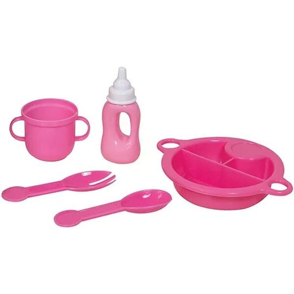 Lissi Dolls Sprechende Puppe 33 cm mit Essenszubehör und 30 lustigen Geräuschen