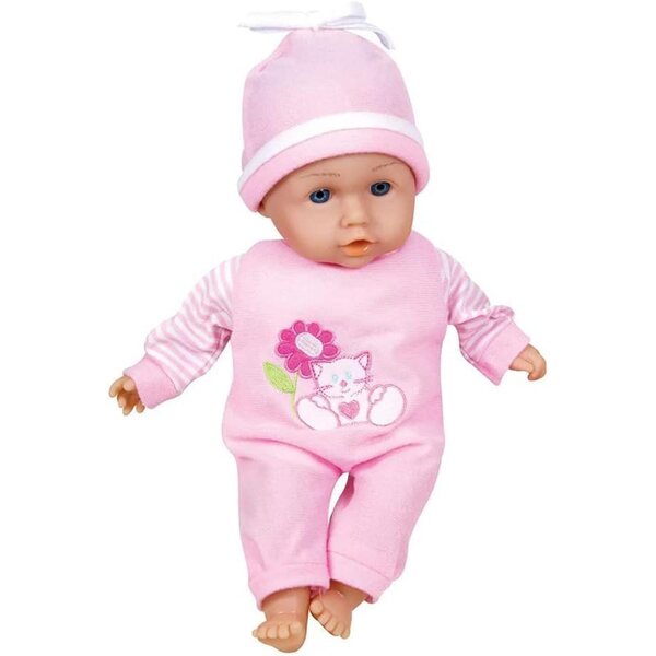 Lissi Dolls Sprechende Puppe 33 cm mit Essenszubehör und 30 lustigen Geräuschen