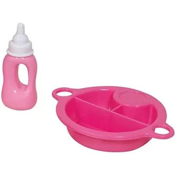 Lissi Dolls Sprechende Puppe 33 cm mit Essenszubehör und 30 lustigen Geräuschen