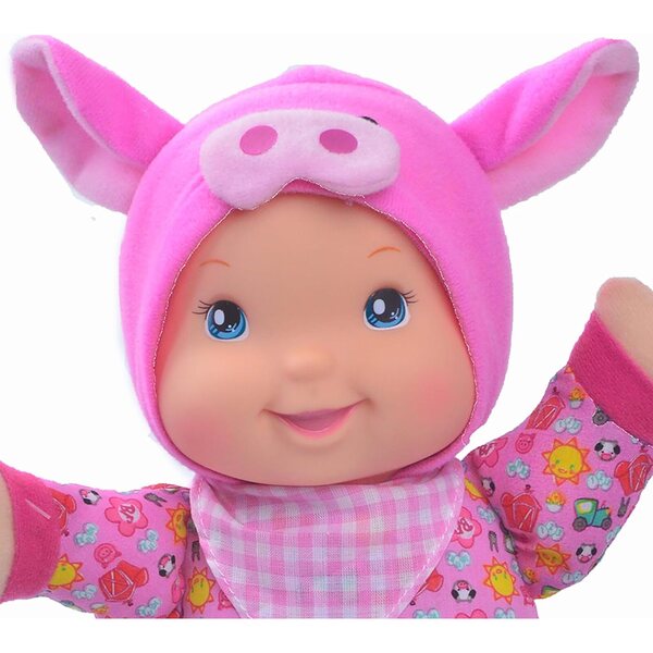 Baby's First Farm Animal Friends Rosa Schwein 12" weiche und süße Musikpuppe