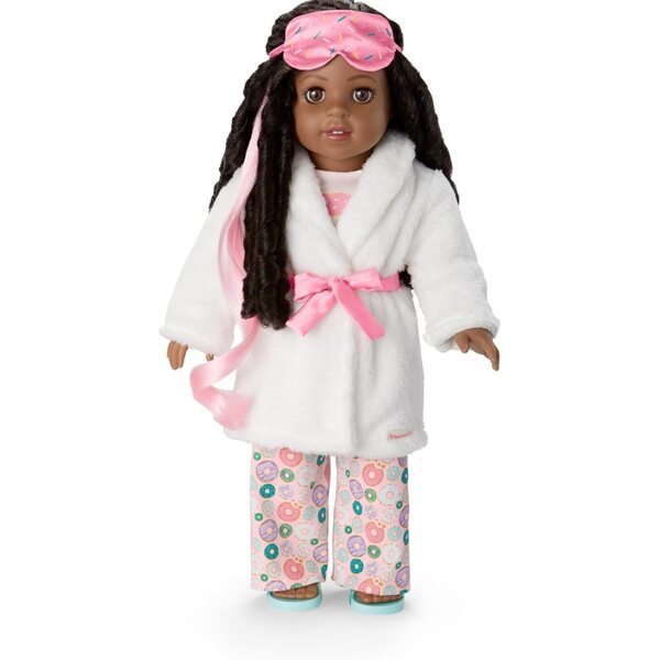American Girl Truly Me 18 Zoll mit Donut Dream Pyjama und Schlafaccessoires