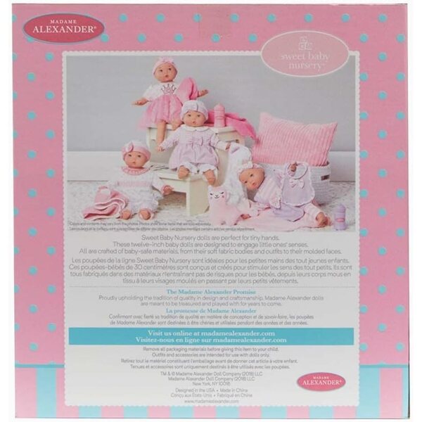 Madame Alexander Baby Doll 12 pollici con outfit Bows and Bears per bambini