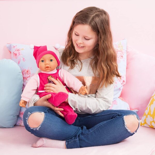 Interaktive Hello Baby-Puppe, 46 cm, mit Schlafaugen und realistischen Geräuschen