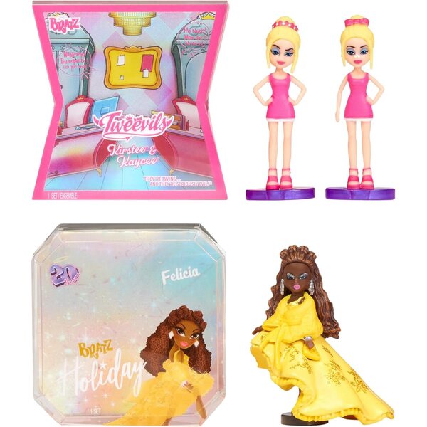 Mini Bratz Limited Edition 2er-Pack mit Holiday Felicia und Tweevils in Displayverpackung