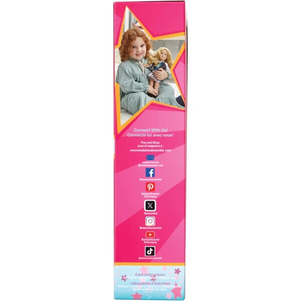 Madame Alexander Bambola Avi 36 cm Pelle Chiara Occhi Azzurri Capelli Biondi