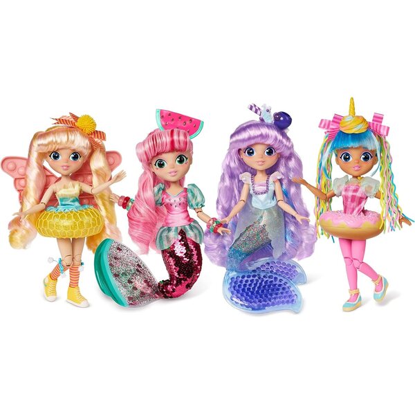 Sunny Days Fidgie Friends Watermellow Syreny 27 cm Modna lalka z cekinowym ogonem