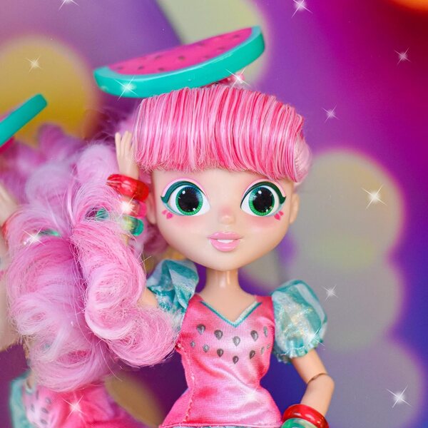 Sunny Days Fidgie Friends Watermellow Syreny 27 cm Modna lalka z cekinowym ogonem