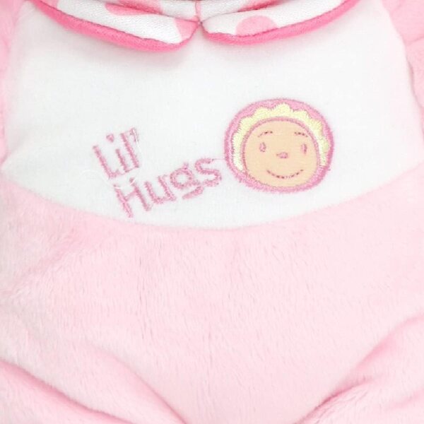 JC Toys Lil’ Hugs African American Pink Soft Body - Your First Baby Doll – Designed by Berenguer – Ages 0+