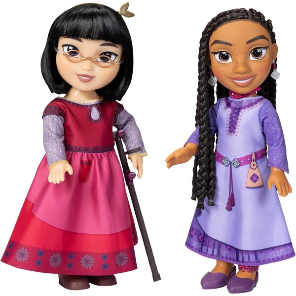 Disney's Wish Asha & Dahlia Friend Poupées avec vêtements et accessoires authentiques 35 cm