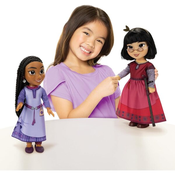 Panenky Disney's Wish Asha & Dahlia Friend s autentickým oblečením a doplňky 35 cm