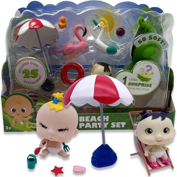 Nature Bound Pea Pod Babies Beach Party Set: Surprising Collectible Toys for Kids
