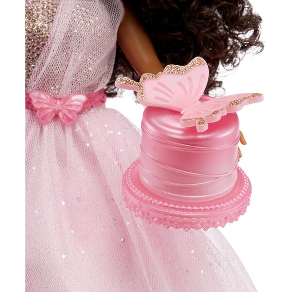 Poupée mannequin Dream Ella Yasmin avec confettis papillon et 5 accessoires de fête 11,5"