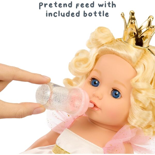 Baby Born Princess Annabell: panenka princezna s blond vlasy a očima, které jsou blízko