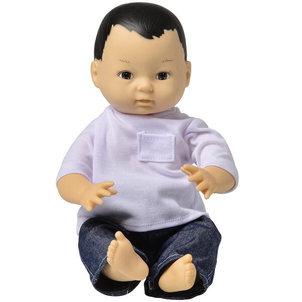 Păpușă copil asiatică multietnică Marvel cu păr vopsit 13 cm