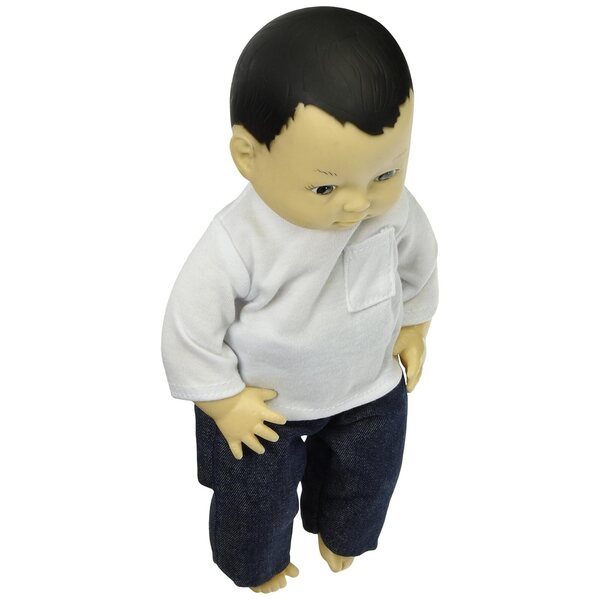 Păpușă copil asiatică multietnică Marvel cu păr vopsit 13 cm