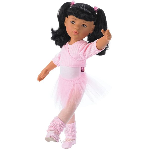 Gotz Hannah Asian Ballet Poupée Posable 50 cm avec vêtements supplémentaires et vrais cheveux