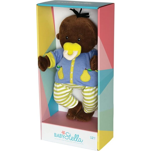 Baby Stella Brown 15" weiche Puppe mit Accessoires und Kleidung aus Stoff