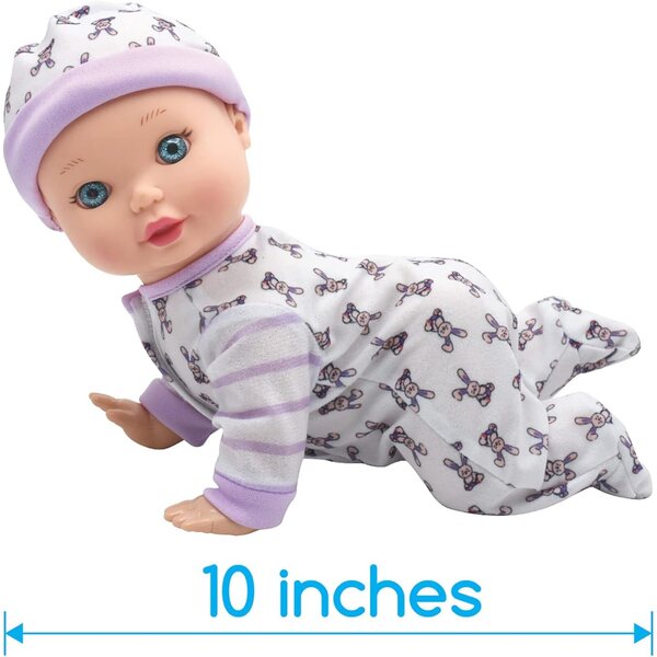 Little Darlings Crawling Baby 10'' Puppe mit interaktiver Bewegung und Zubehör