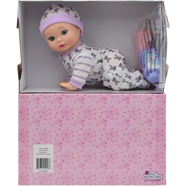 Little Darlings Crawling Baby 10'' Puppe mit interaktiver Bewegung und Zubehör