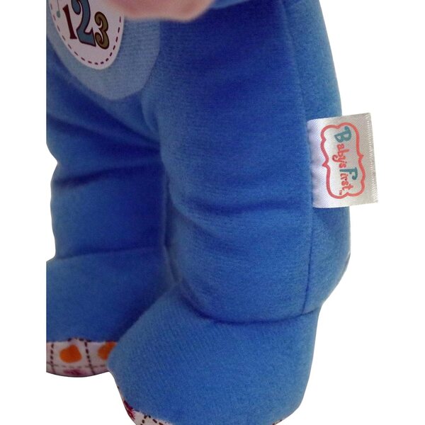 Baby's First Sing & Learn Blue Elephant Musikpuppe zum Erlernen von ABCs und Zahlen
