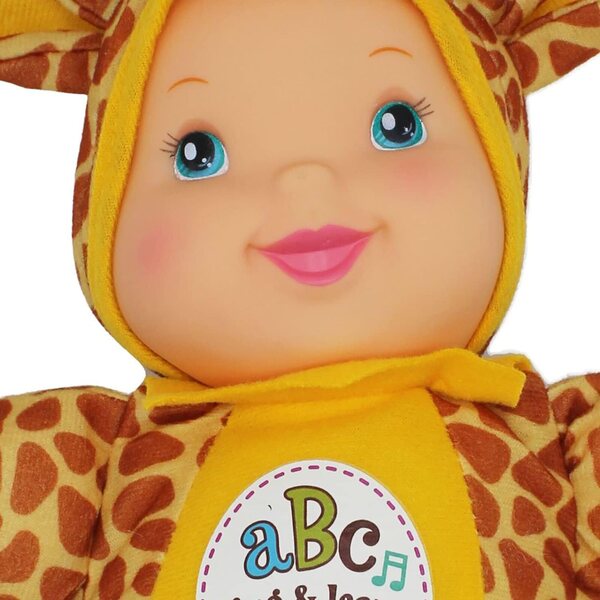 Baby's First Sing & Learn Blue Giraffe, zweisprachige Musikpuppe, lehrt ABC und Zahlen